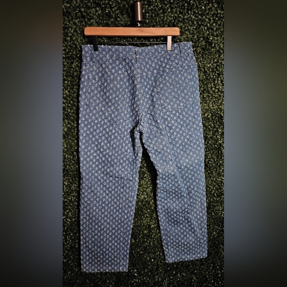 Blue Patterned Pants - Picture 3 of 4